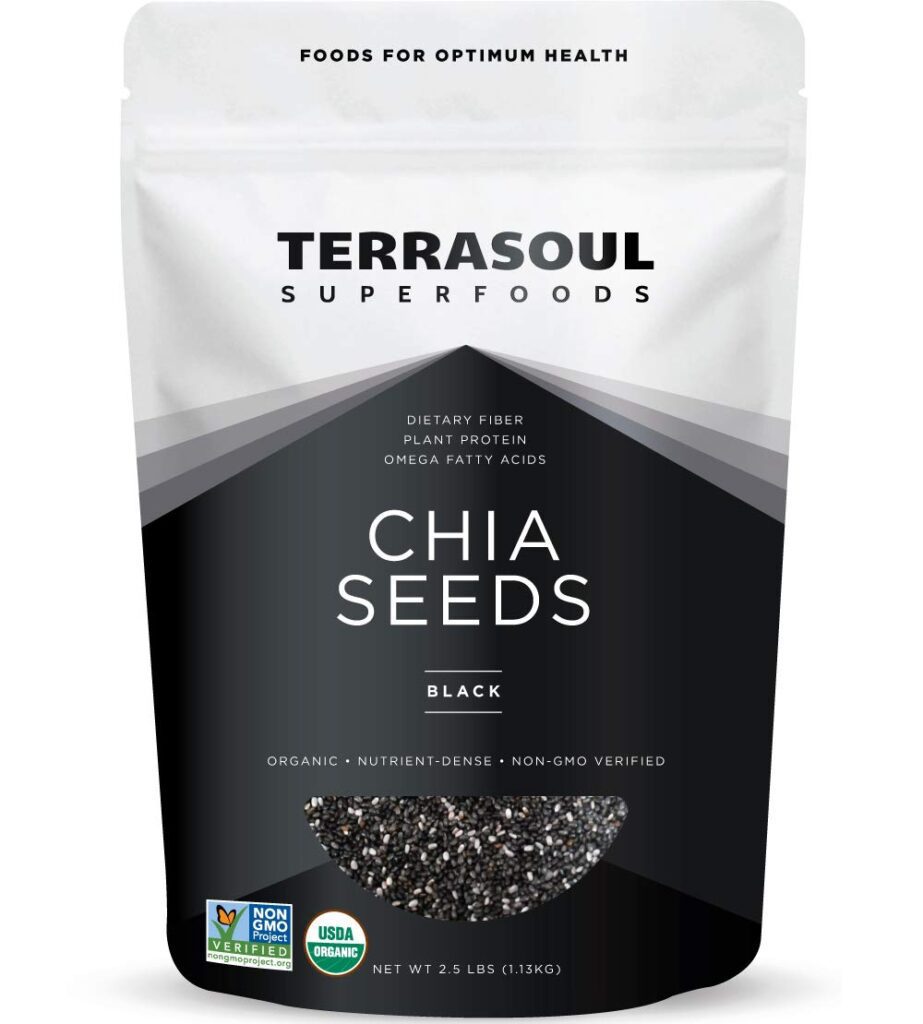 Terrasoul Superfoods Raw Organic Chia Seeds
