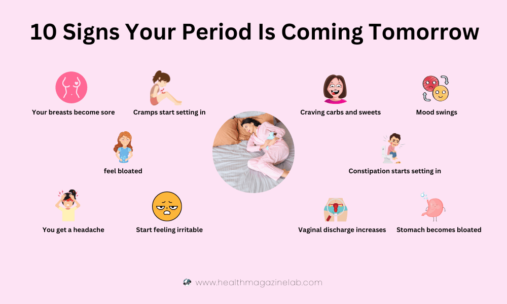 10 Common Signs Your Period Is Coming Tomorrow